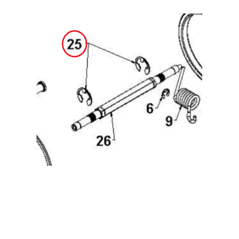 ANELLO DI FERMO 812000022 ORIGINALE HUSQVARNA