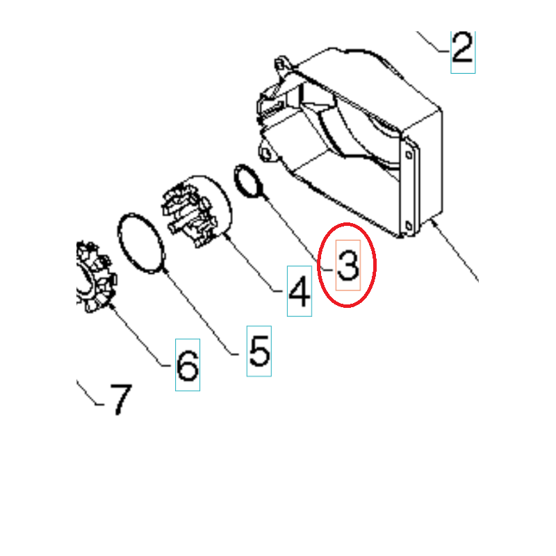 LOCKING RING 812000045 ORIGINAL HUSQVARNA