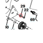 ANILLO DE BLOQUEO 812000032 ORIGINAL HUSQVARNA