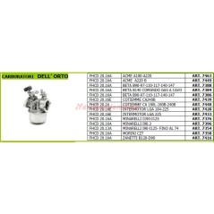 Carburateur FHCD 20.16 pour motoculteur COTIEMME CA 180L-180B 7448 | Newgardenstore.eu