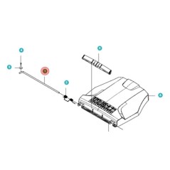 HINTERE TÜRSTANGE 502245902 ORIGINAL HUSQVARNA