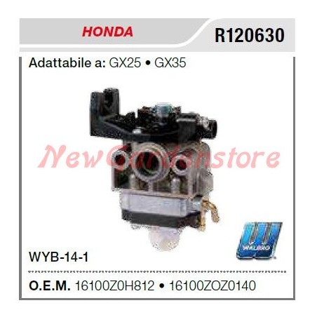 Carburateur HONDA débroussailleuse GX25 35 R120630 16100-Z0H-825 | Newgardenstore.eu