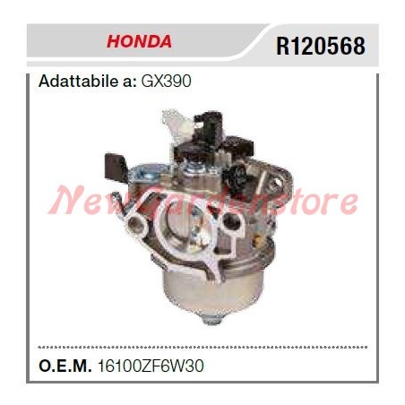 Carburateur HONDA tracteur à pied GX 390 R120568 | Newgardenstore.eu