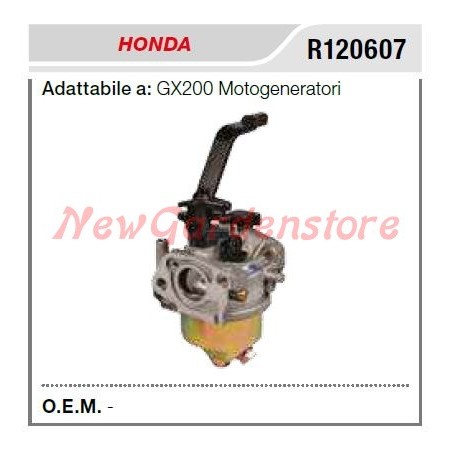 Carburateur HONDA tronçonneuse GX200 R120607 | Newgardenstore.eu