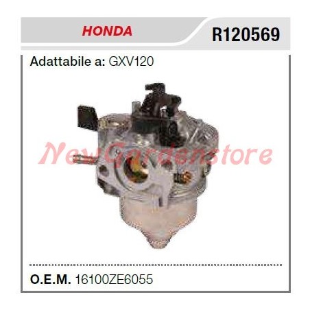 Carburateur HONDA tracteur tondeuse GXV120 R120569 | Newgardenstore.eu