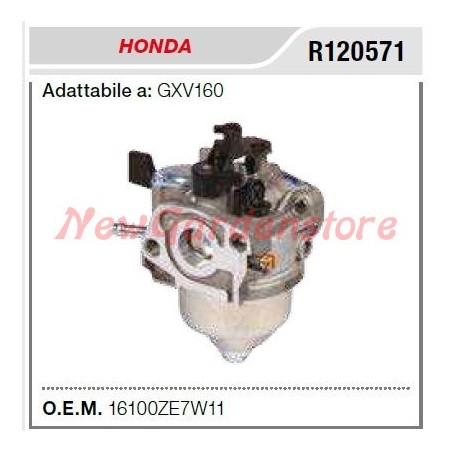 Carburateur HONDA tracteur de pelouse tondeuse GXV160 R120571 | Newgardenstore.eu