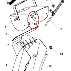 BULLONE 501417301 ORIGINALE HUSQVARNA