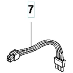 BATTERY HARNESS 535280502 ORIGINAL HUSQVARNA | Newgardenstore.eu