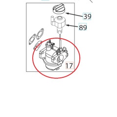 CARBURATORE 597937201 ORIGINALE HUSQVARNA | Newgardenstore.eu