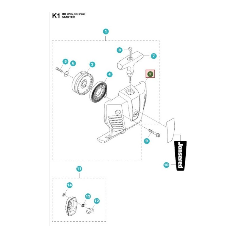 CARTER AVVIAMENTO 544126401 ORIGINALE HUSQVARNA