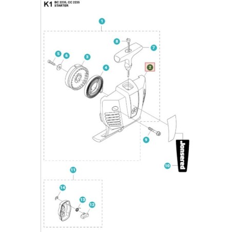 CARTER DE ARRANQUE 544126401 ORIGINAL HUSQVARNA