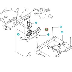 RECHTE RIEMENABDECKUNG CARTER 510222402 ORIGINAL HUSQVARNA | Newgardenstore.eu