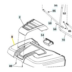 TAPA DE BOLSA 583825901 ORIGINAL HUSQVARNA