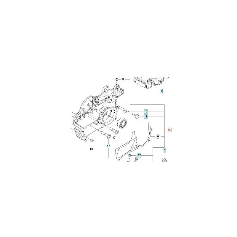 ENGINE CRANKCASE 597960803 ORIGINAL HUSQVARNA