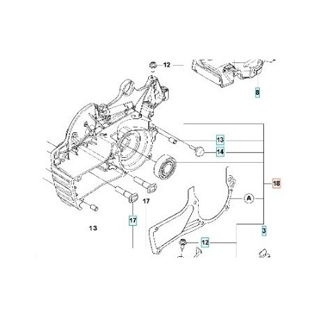 CARTER DEL MOTOR 597960803 ORIGINAL HUSQVARNA
