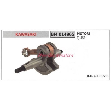 Vilebrequin KAWASAKI moteur débroussailleuse Tj 45E 014965 | Newgardenstore.eu