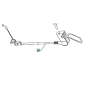 STEERING CABLE 532425799 ORIGINAL HUSQVARNA