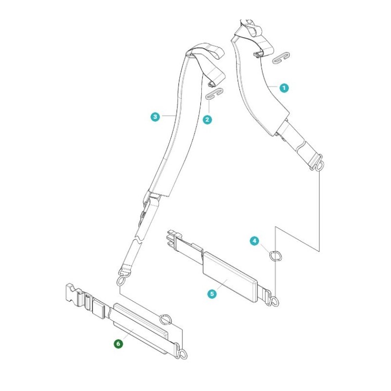 CINTURA DI BLOCCO 511803801 ORIGINALE HUSQVARNA