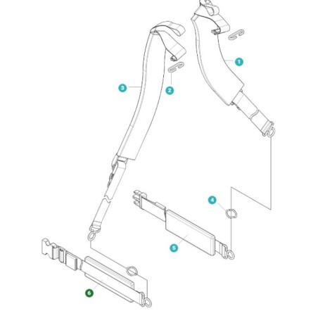 CEINTURE DE VERROUILLAGE 511803801 ORIGINAL HUSQVARNA | Newgardenstore.eu