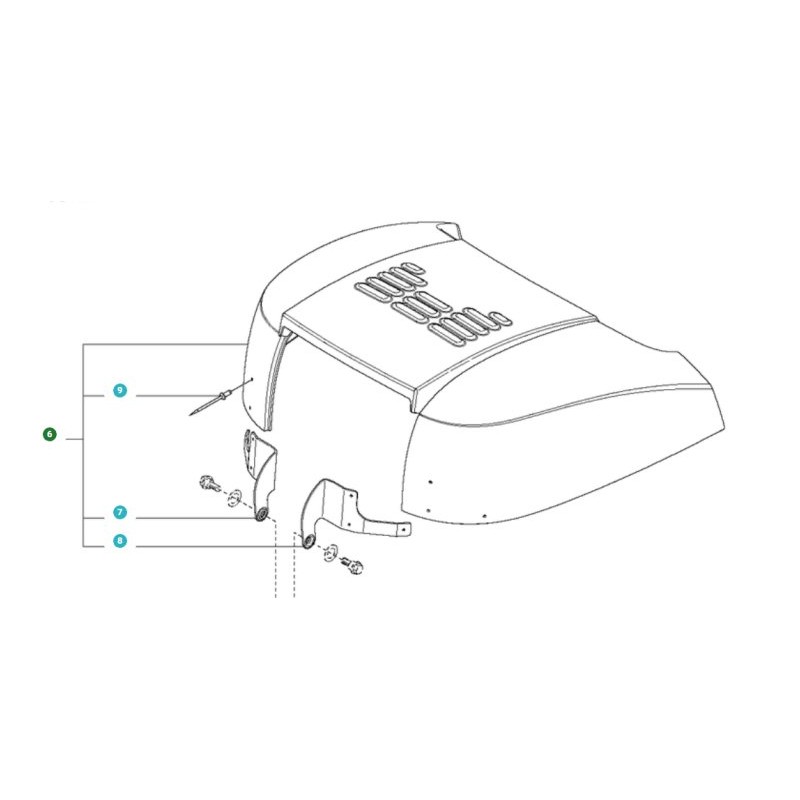 HUSQVARNA COUVERCLE ORIGINAL 535419004