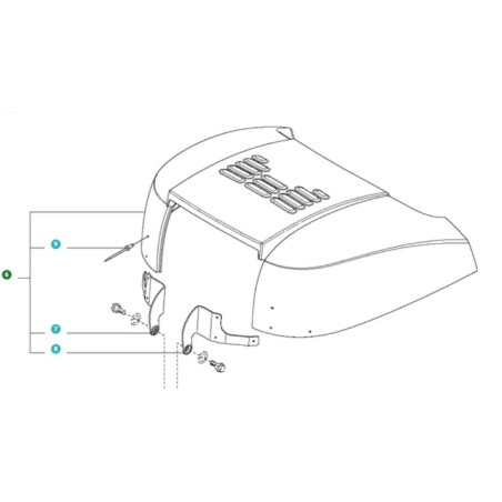 CUBIERTA ORIGINAL HUSQVARNA 535419004 | Newgardenstore.eu