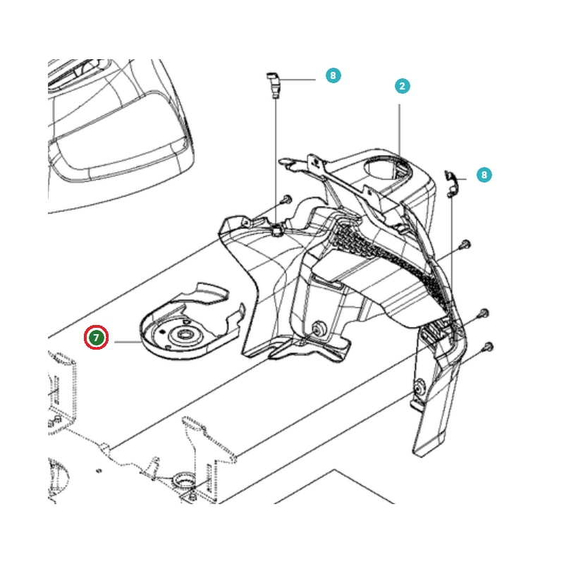 CUBIERTA ORIGINAL HUSQVARNA 522508102