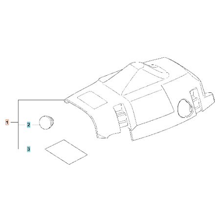 COMPLETE CYLINDER COVER 504054401 HUSQVARNA ORIGINAL | Newgardenstore.eu