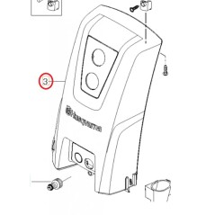 TAPA FRONTAL 593660701 ORIGINAL HUSQVARNA