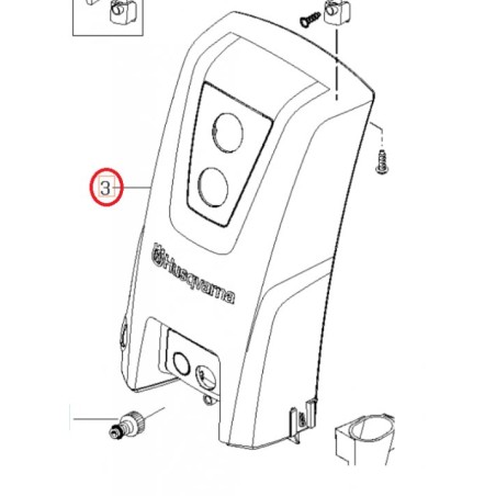 FRONT COVER 593660701 ORIGINAL HUSQVARNA | Newgardenstore.eu