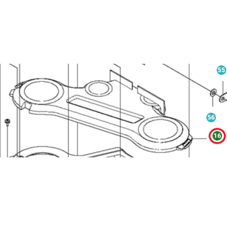 FLACHE ABDECKUNG 574172102 ORIGINAL HUSQVARNA | Newgardenstore.eu