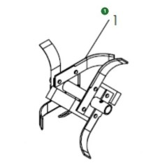 PAAR RECHTER HACKEN 519653029 ORIGINAL HUSQVARNA