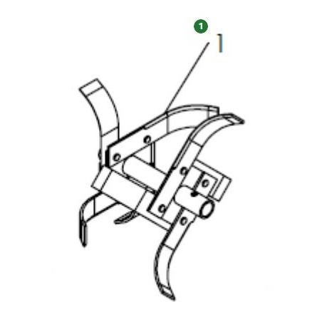 PAAR RECHTER HACKEN 519653029 ORIGINAL HUSQVARNA