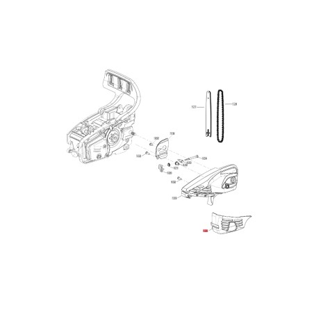 ORIGINAL BLUEBIRD Motorsäge Schalldämpfer Deckel CSP 280T - CSP 280TC CSP280T-126 | Newgardenstore.eu