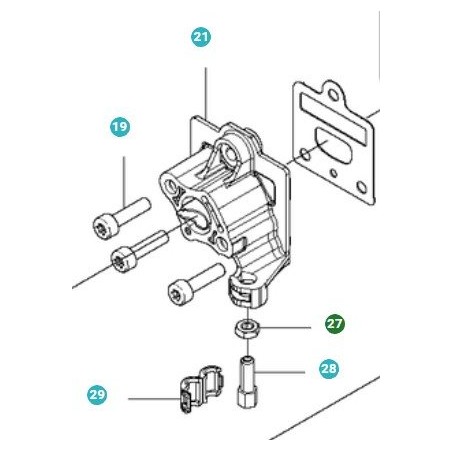 DADO 510487401 ORIGINALE HUSQVARNA | Newgardenstore.eu