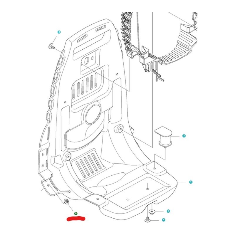 DADO FLANGIATO 505182601 ORIGINALE HUSQVARNA