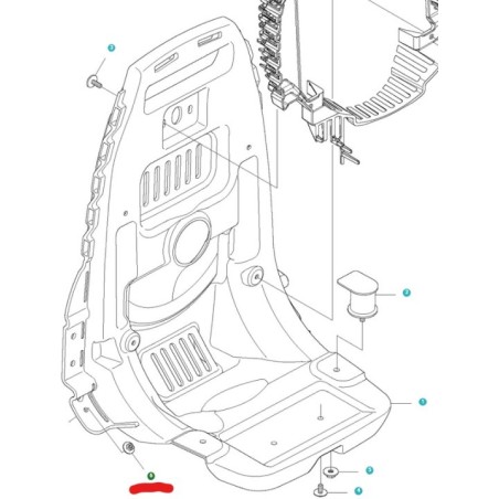 ECROU A BRIDE 505182601 ORIGINAL HUSQVARNA | Newgardenstore.eu