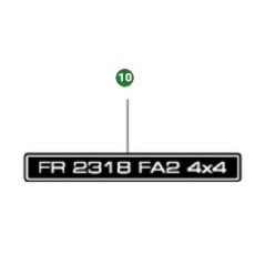 DECAL FR 2318 FA2 4X4 502292610 ORIGINAL HUSQVARNA | Newgardenstore.eu