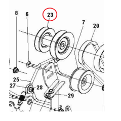 DOUBLE PULLEY 598816002 ORIGINAL HUSQVARNA