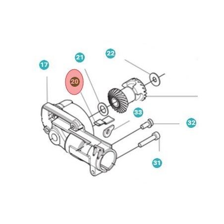 ÉLÉMENT DE JOINT 597974101 ORIGINAL HUSQVARNA | Newgardenstore.eu