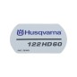 ÉTIQUETTE 576120802 HUSQVARNA ORIGINE