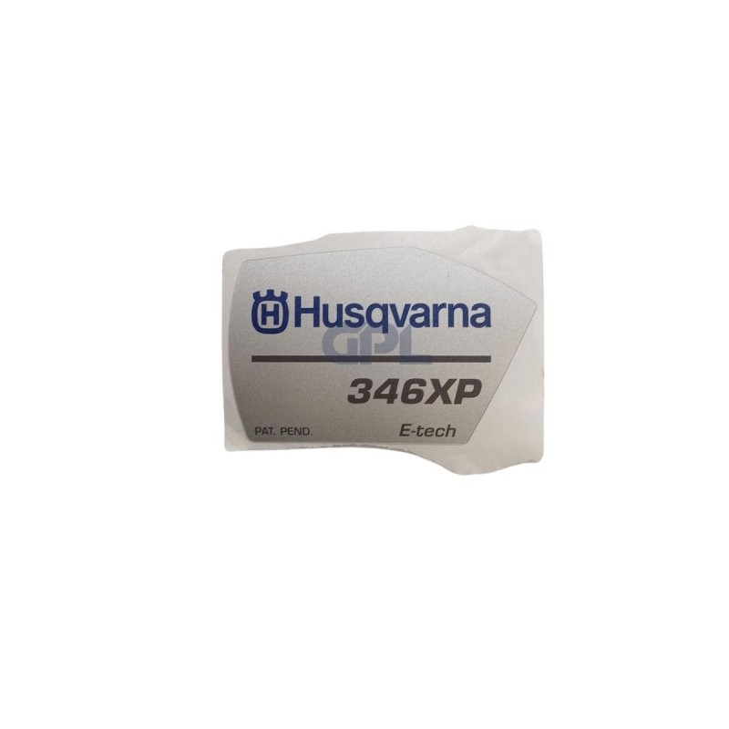 ETICHETTA AVVIAMENTO 346XP 544973602 ORIGINALE HUSQVARNA