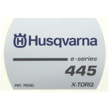 ETICHETTA AVVIAMENTO 445E 544377101 ORIGINALE HUSQVARNA | Newgardenstore.eu