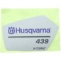 ETICHETTA AVVIAMENTO HVM 439 579313501 ORIGINALE HUSQVARNA