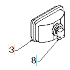 FARO C/LAMPADA ALOGENA 532178666 ORIGINALE HUSQVARNA