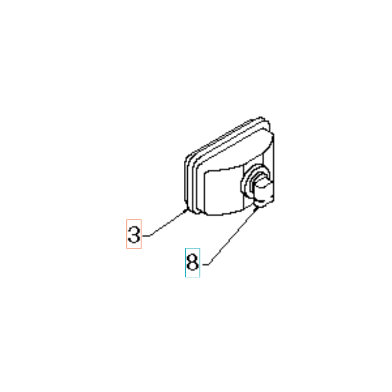 FARO C/LAMPADA ALOGENA 532178666 ORIGINALE HUSQVARNA