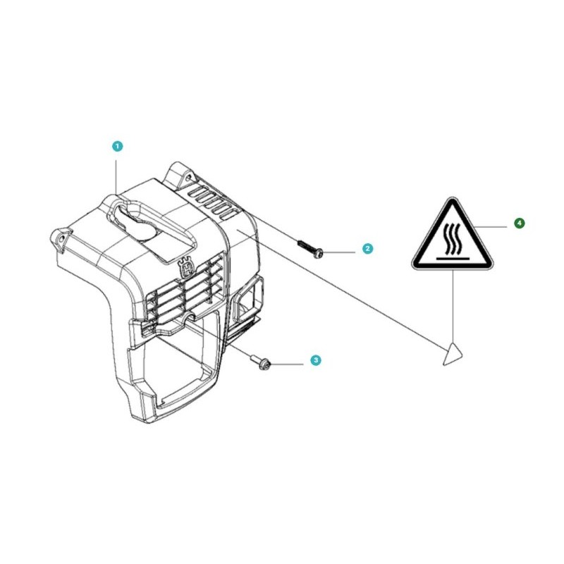 ÉTIQUETTE D'AVERTISSEMENT 521553601 ORIGINAL HUSQVARNA