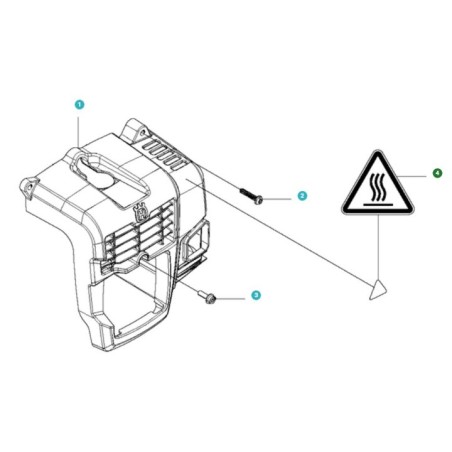 WARNING LABEL 521553601 ORIGINAL HUSQVARNA | Newgardenstore.eu