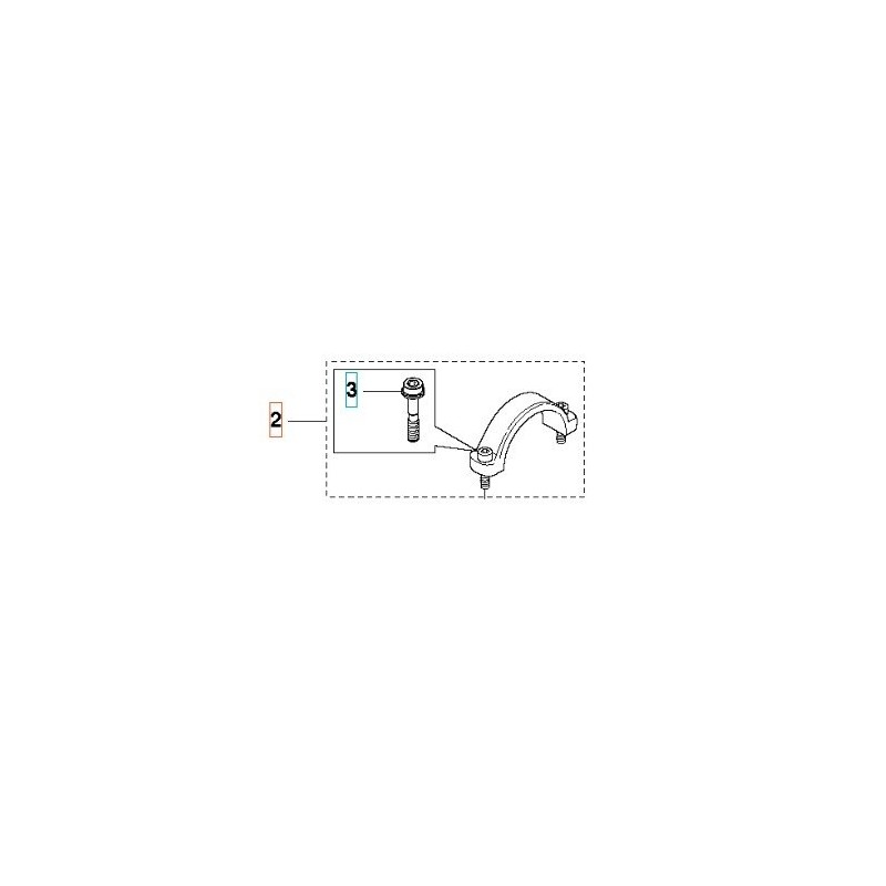 ABRAZADERA SUPERIOR 574555401 ORIGINAL HUSQVARNA