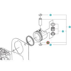 PISTON RING 537536501 ORIGINAL HUSQVARNA | Newgardenstore.eu