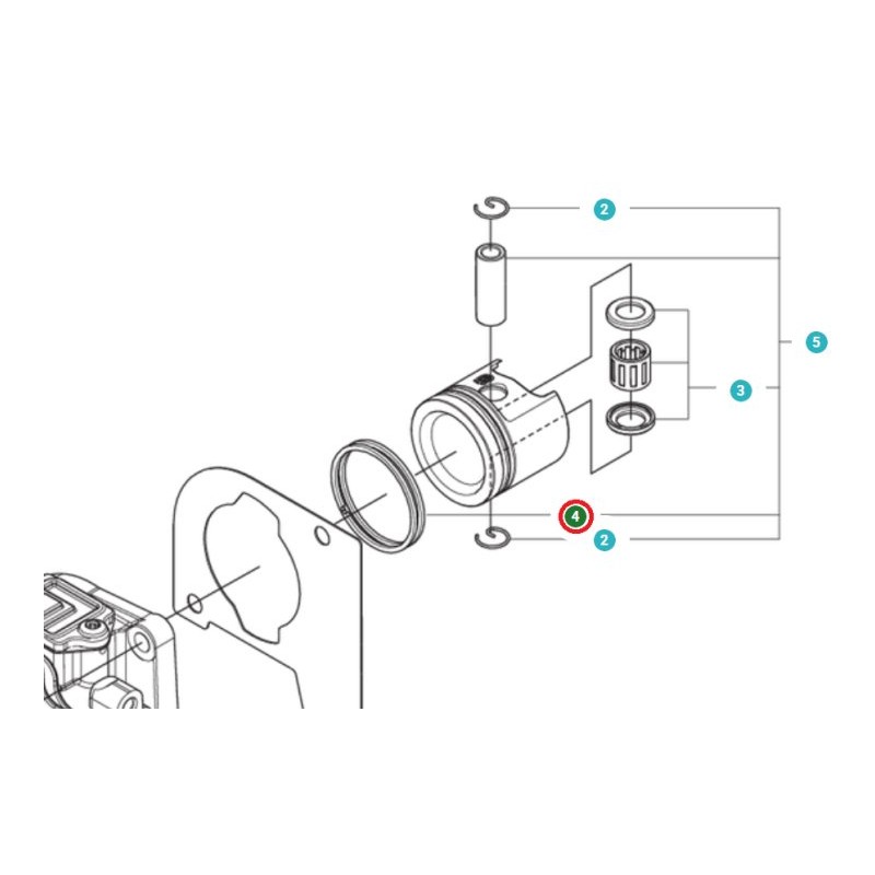 SEGMENT DE PISTON 537536501 ORIGINAL HUSQVARNA